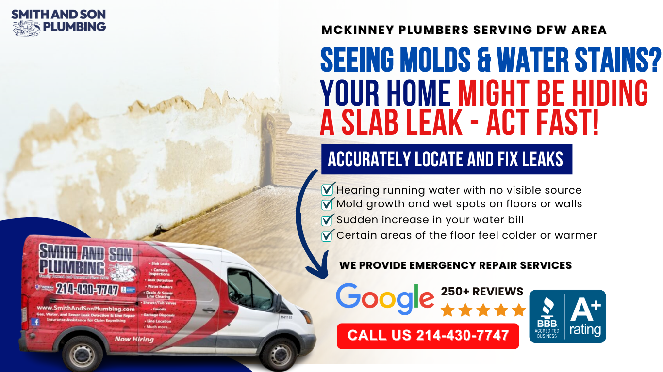 Slab Leak Detection and Repair in McKinney, TX